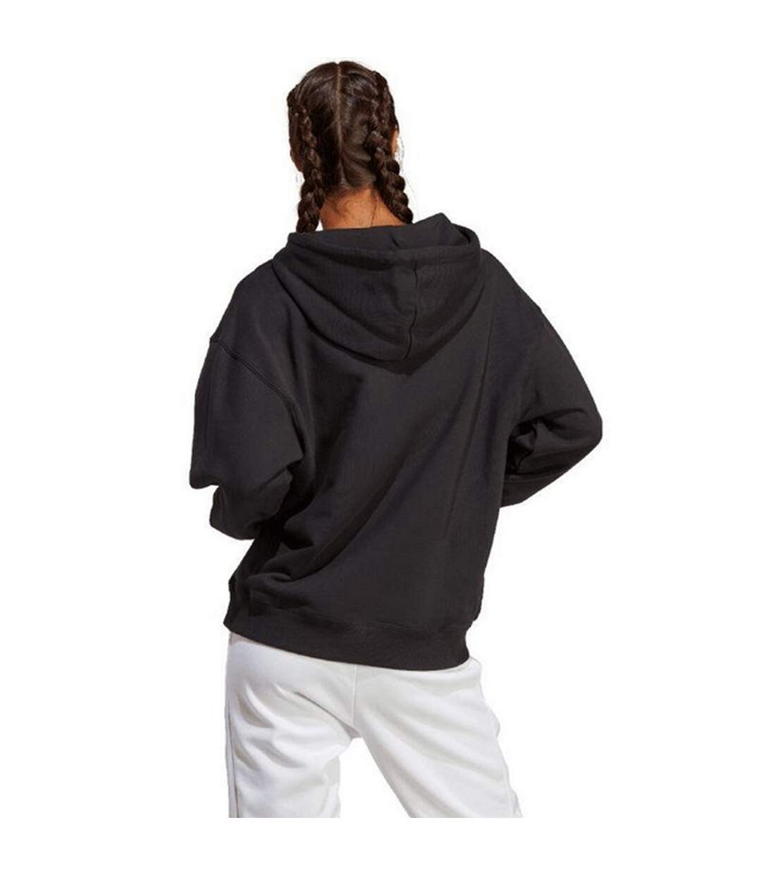 Sweat À Capuche Essentials Femme Noir Adidas-3