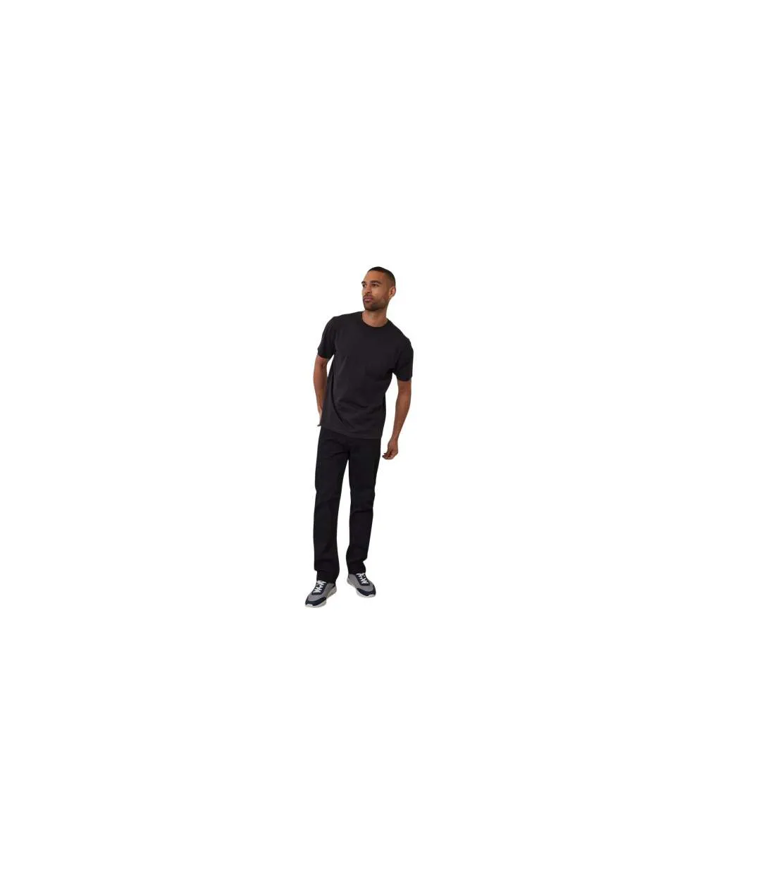 T-shirt Homme Noir Threadbare-1