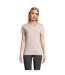 T-shirt Crusader Femme Beige Chiné SOLS-1