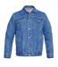 Duke Mens Kingsize Western Trucker Style Denim Jacket (Stonewash) - UTDC127-1