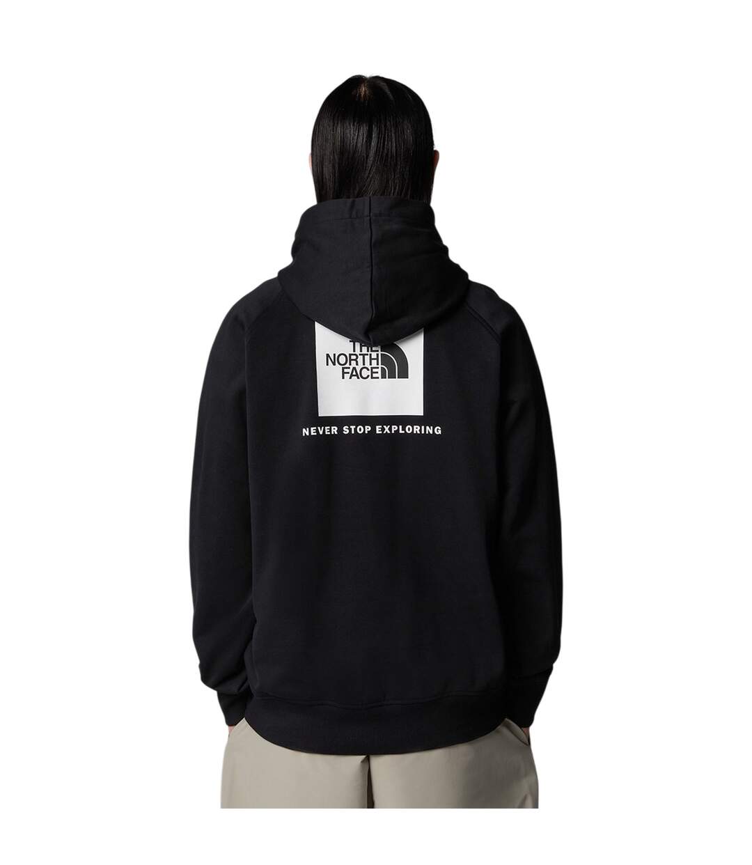 Mens Never Stop Exploring Cotton Pullover Hoodie Black The North Face-4