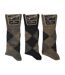 3 Pack Mens Non Elastic Lambs Wool Blend Socks with Loose Top-2