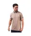 Polo Motif/style Rayure Contrastée Sur Bord Homme Beige Gris Gris Lambretta-1