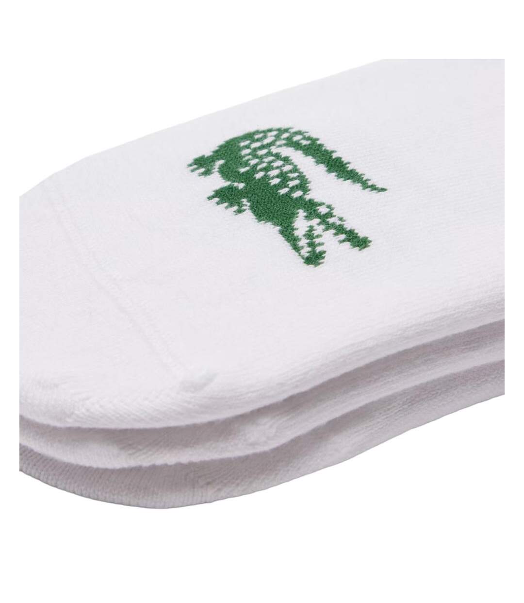 X3 paires de chaussettes invisible blanc lacoste ra7872-2