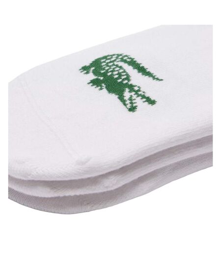 X3 paires de chaussettes invisible blanc lacoste ra7872