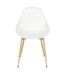 Lot de 4 chaises d'extérieur Calvi en polypropylène - Blanc