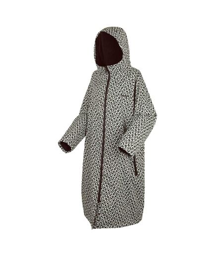 Womens/ladies orla kiely jasmine flower changing robe black Regatta