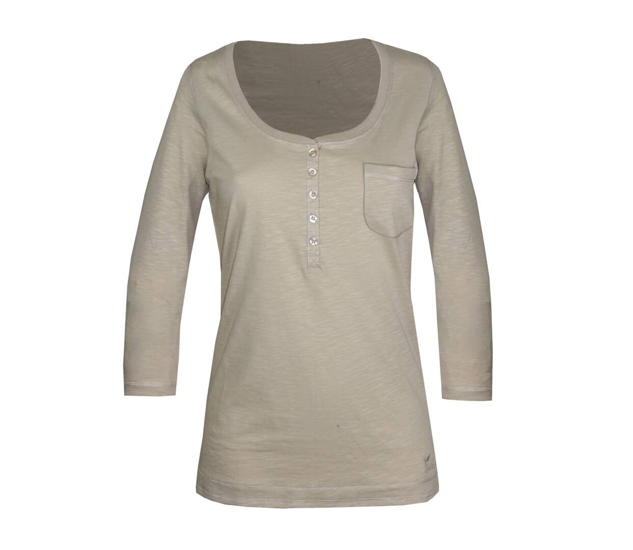 MAYFLOWER DIMITRI2 - Tee-shirt manches 3/4 beige : authenticité et confort pur coton-5