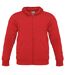 B&C Mens Monster Full Zip Hooded Sweatshirt / Hoodie (Red) - UTBC2012
