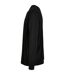 Unisex Adult Organic Ribbed Cuff Long-sleeved Sweatshirt Black Build Your Brand-3