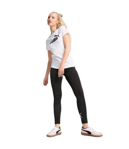 T-shirt Style Logo Ess No.1 Femme Blanc Puma