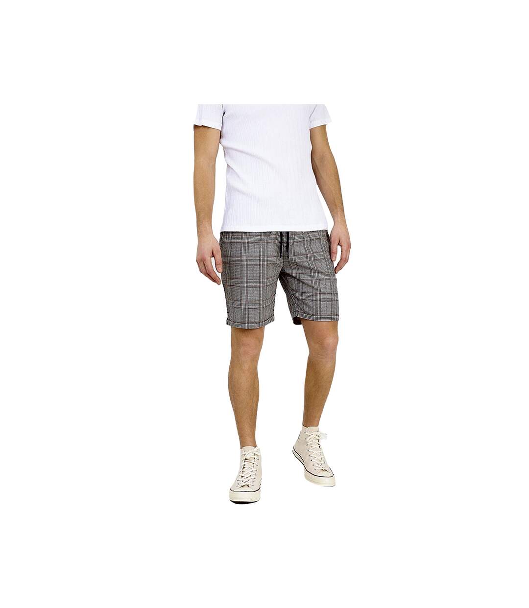 Short homme noir/blanc/marron clair Brave Soul-1