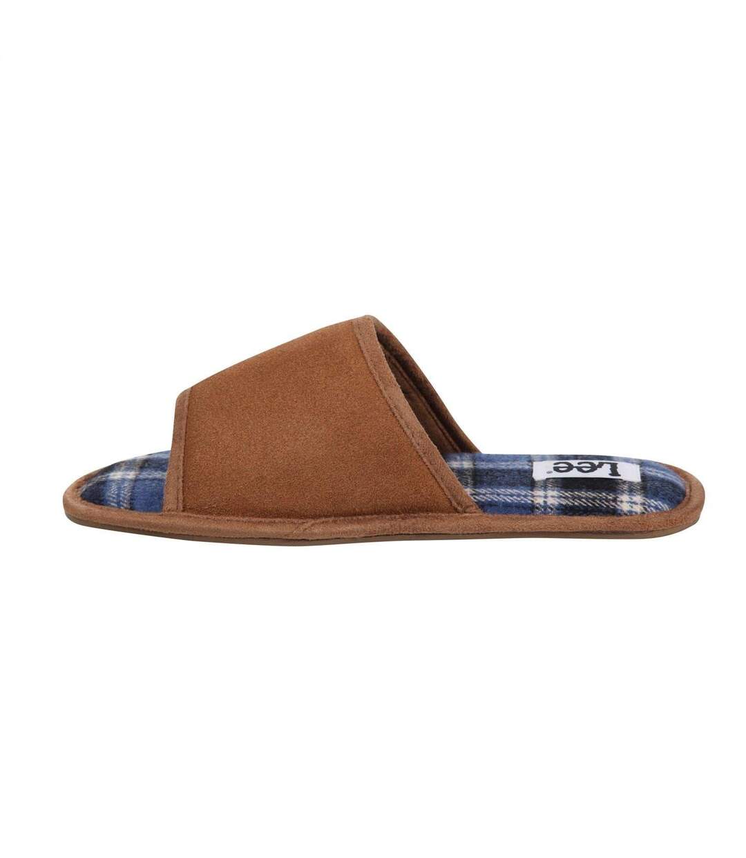 Chaussons Motif/style Motif Écossais Radcliff Homme Marron Clair Lee-2