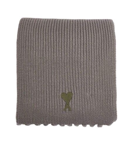 Écharpe Motif/style Logo Brodé Taille Unique Kaki Ami Paris
