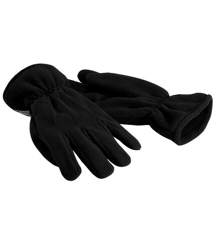 Beechfield Unisex Suprafleece Anti-Pilling Thinsulate Thermal Winter Gloves (Black) - UTRW235