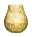 Vase Design en Verre Diamant 22cm Jaune-2