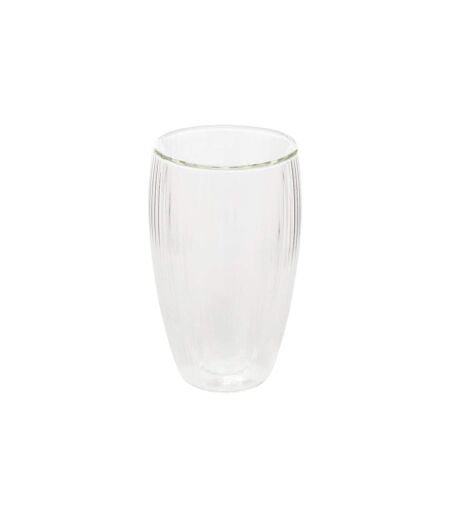Lot de 6 Mugs Striés Cléa 35cl Transparent