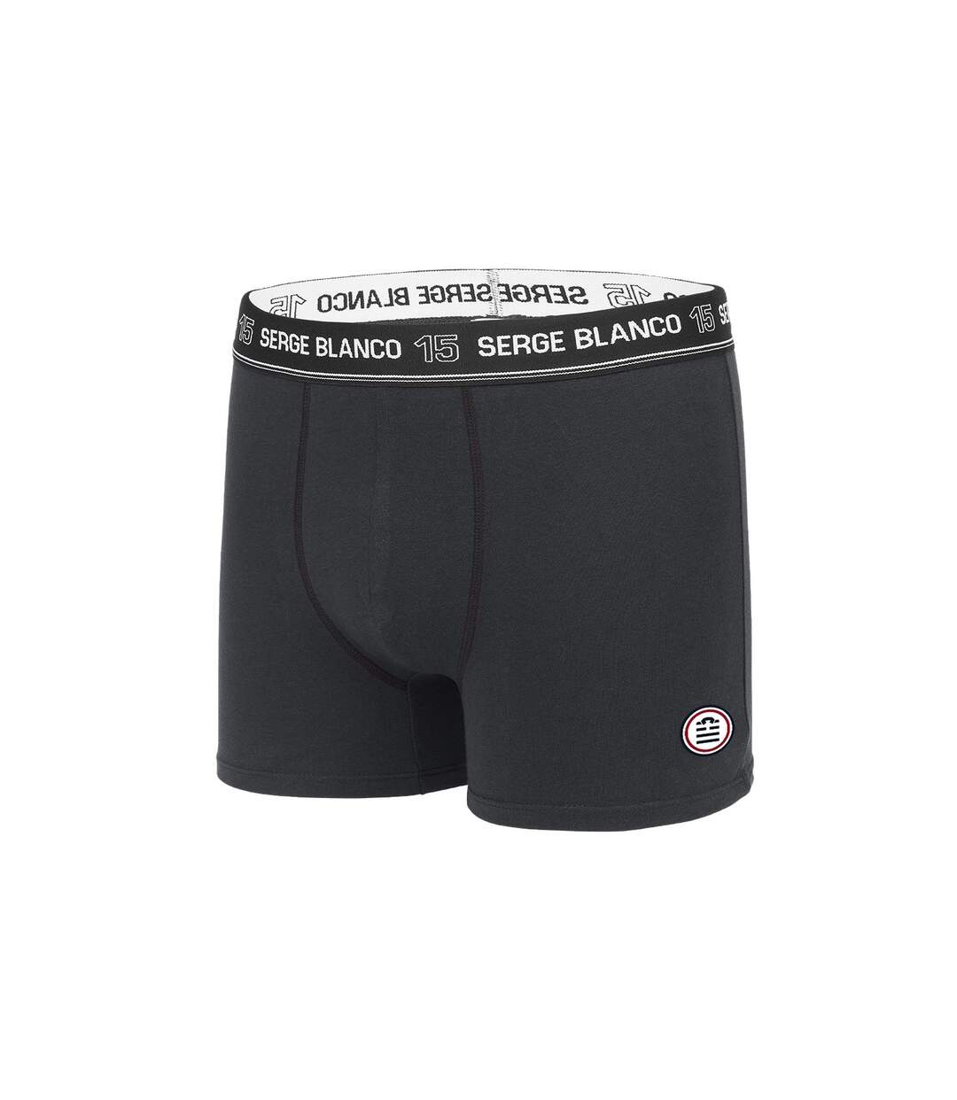 Lot de 4 Boxers coton homme uni Serge Blanco-3