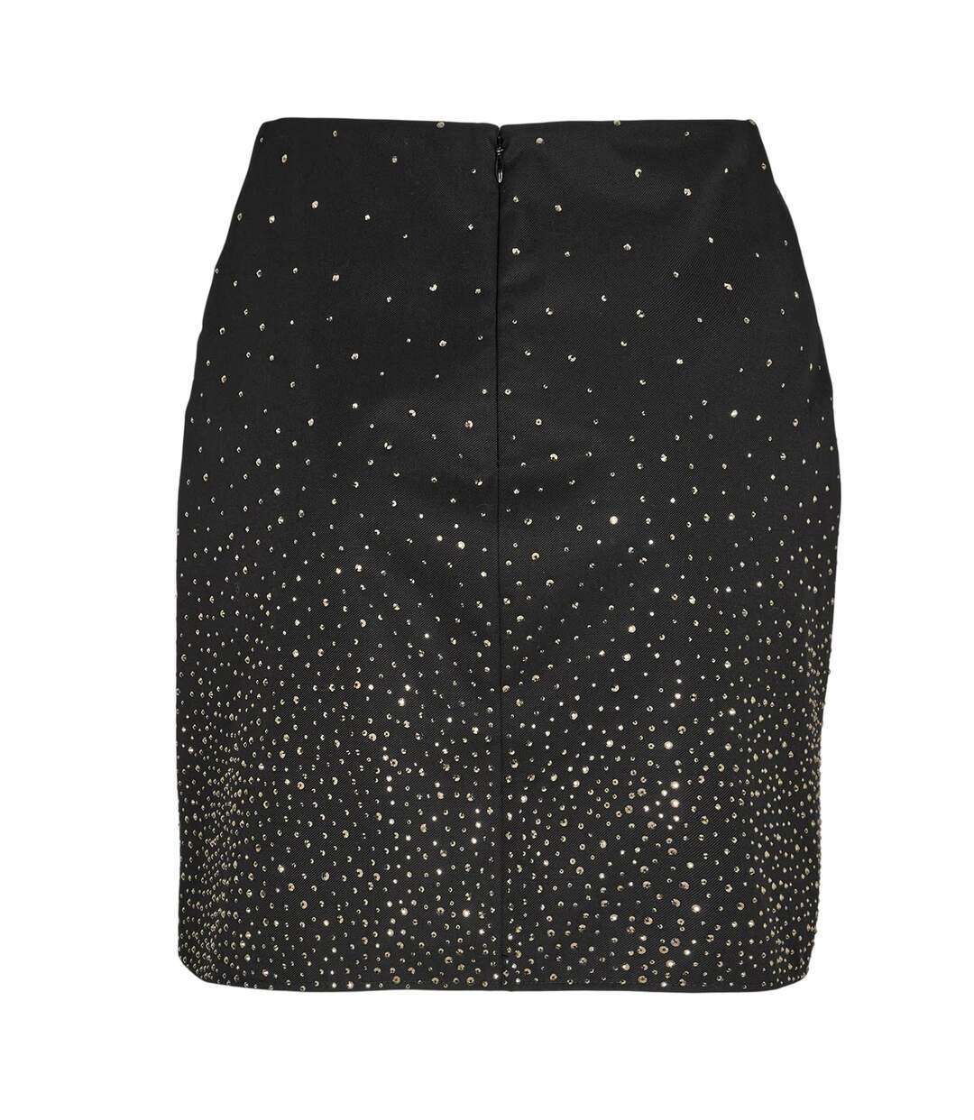Mini Jupe Motif/style Embelli Femme Noir Off White-2