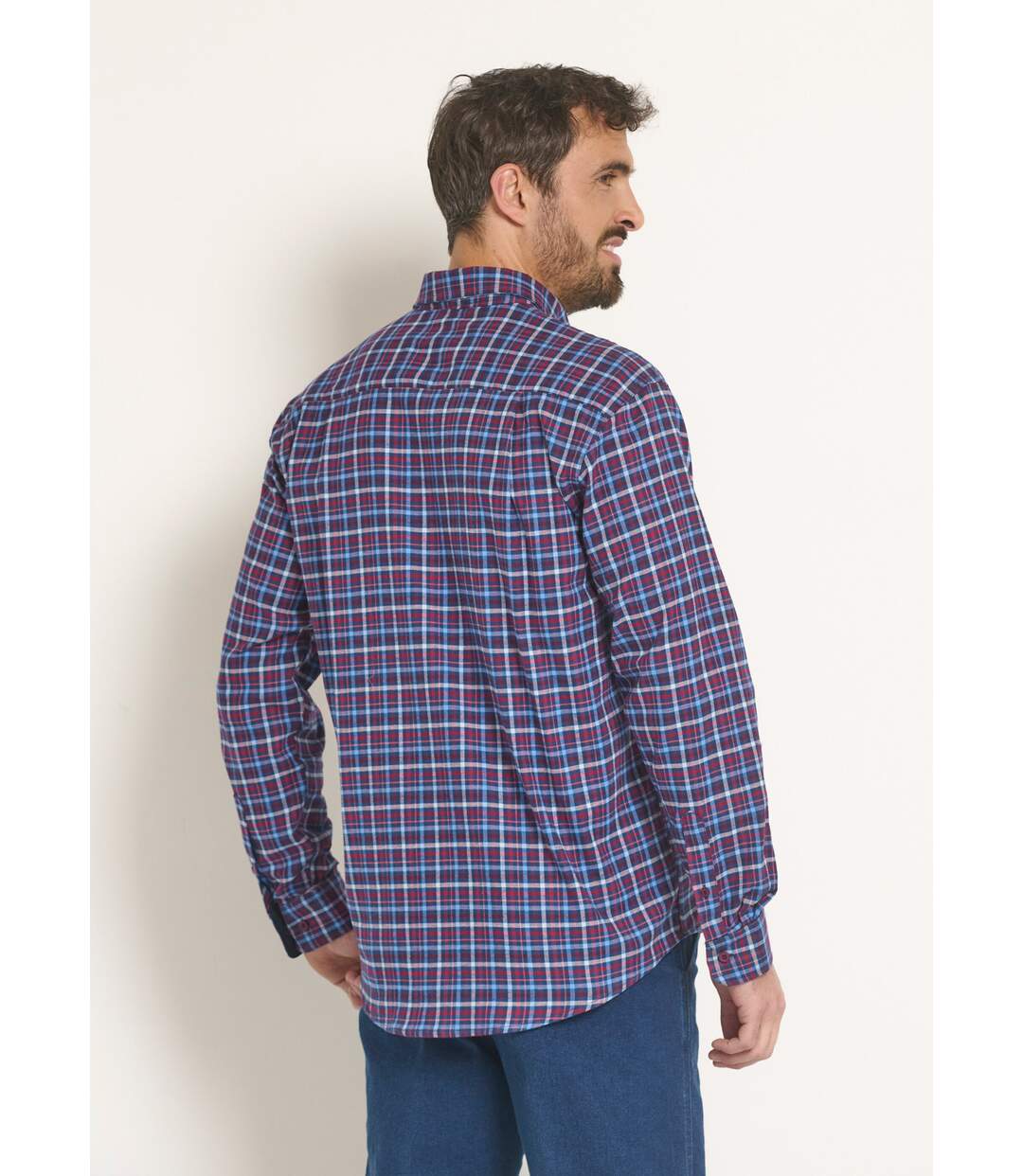 Chemise flanelle extensible à carreaux-2