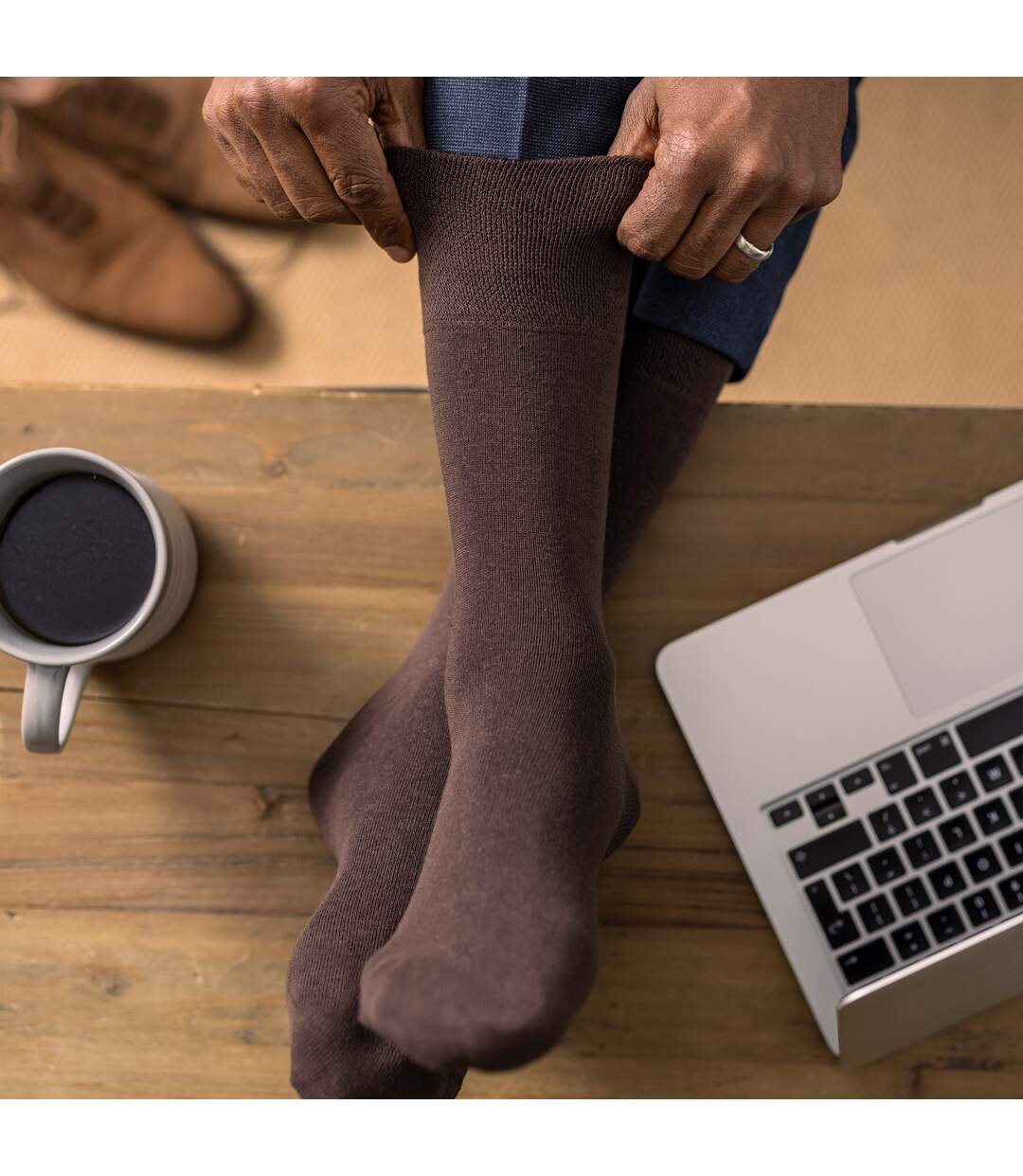 12 Pairs Mens Gentle Grip Top Diabetic Socks | Non Elastic Cotton Socks-4