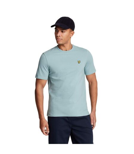 Mens pique t-shirt blue smoke Lyle & Scott