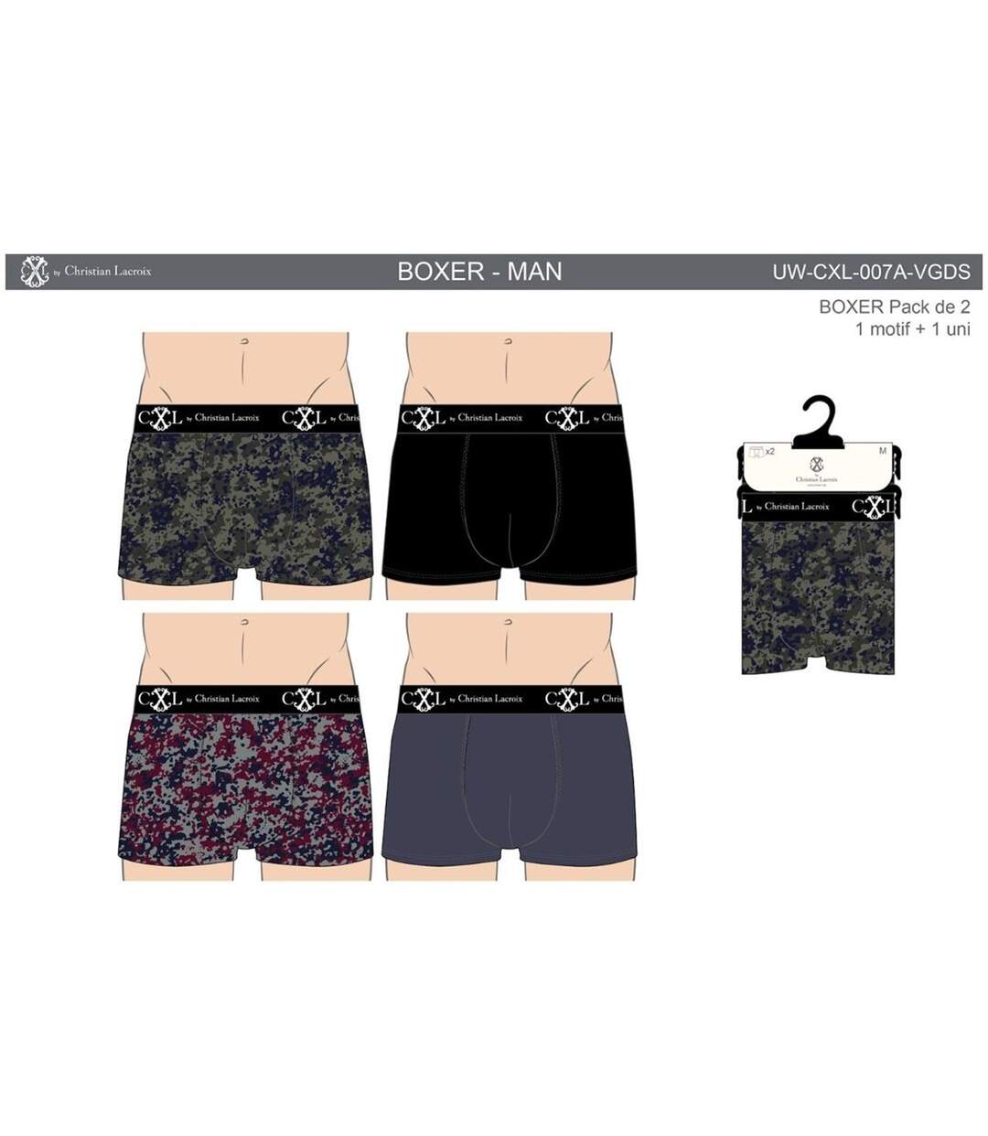 Boxer CXL By LACROIX Pack de 4 Boxers CXL0790-4