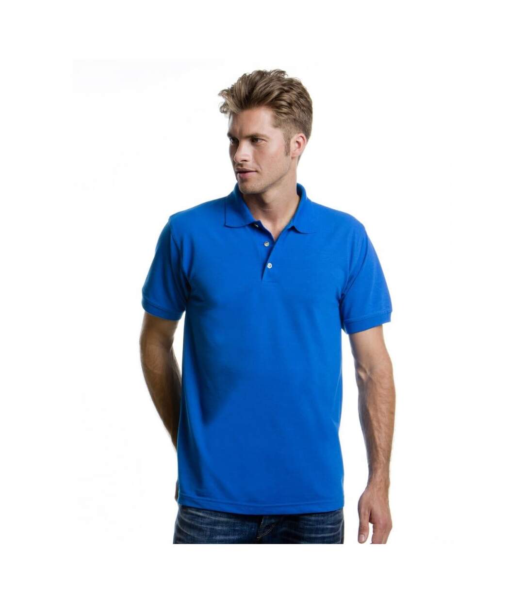 Polo à manches courtes homme bleu royal Kustom Kit