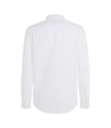 Mens Cotton Lined Regular Shirt White Calvin Klein