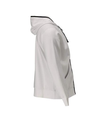 Unisex Adult Plain Full Zip Hoodie White Mascot