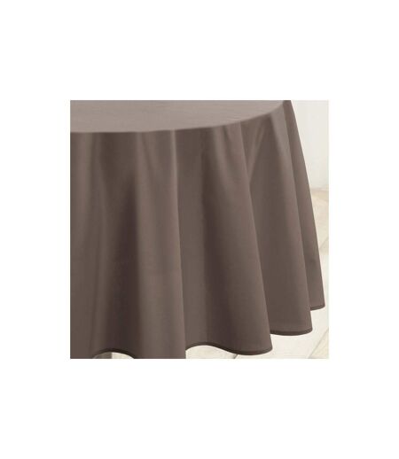 Nappe Ronde Antitache Essentiel 180cm Taupe