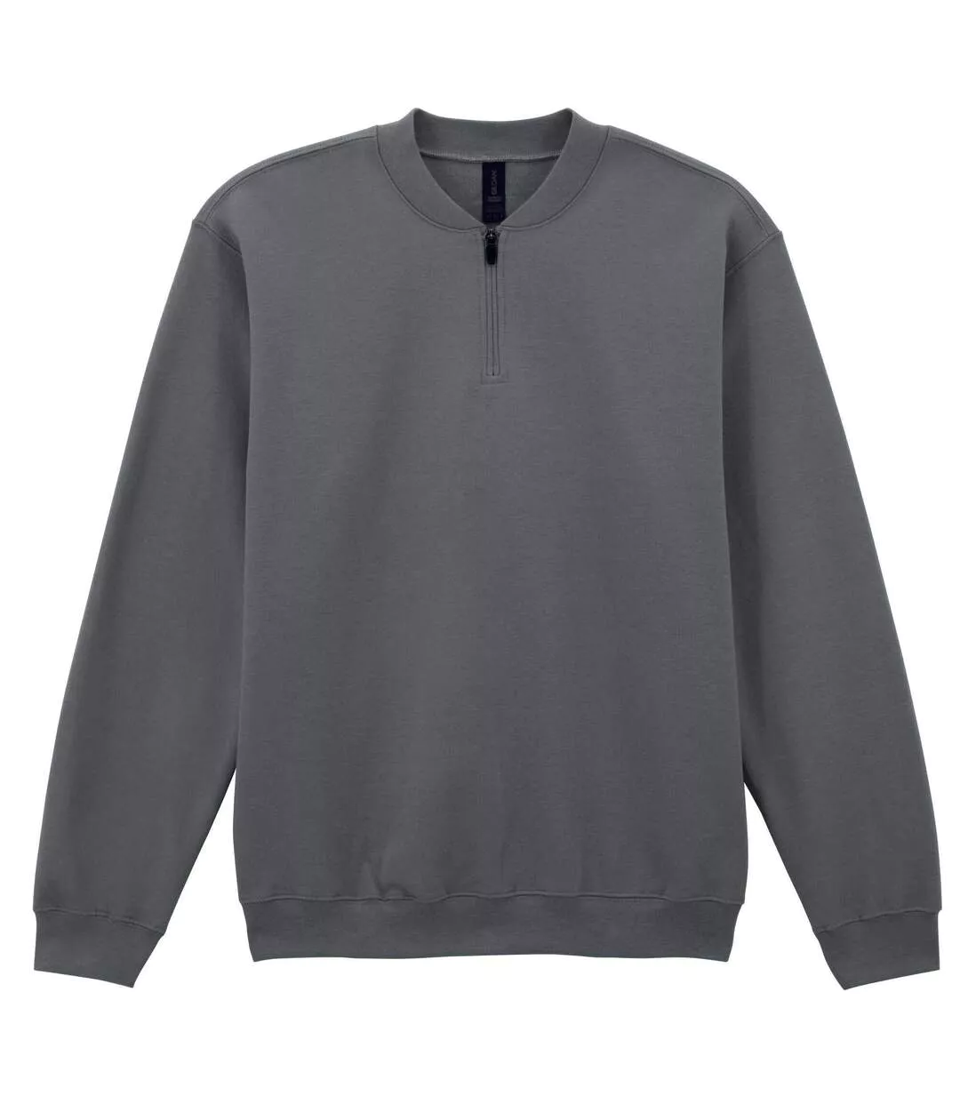 Unisex Adult Softstyle Midweight Quarter Zip Sweatshirt Charcoal Gildan-2