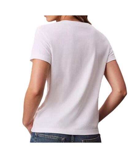 T-Shirt blanc  femme calvin klein jeans archive lv047b205g
