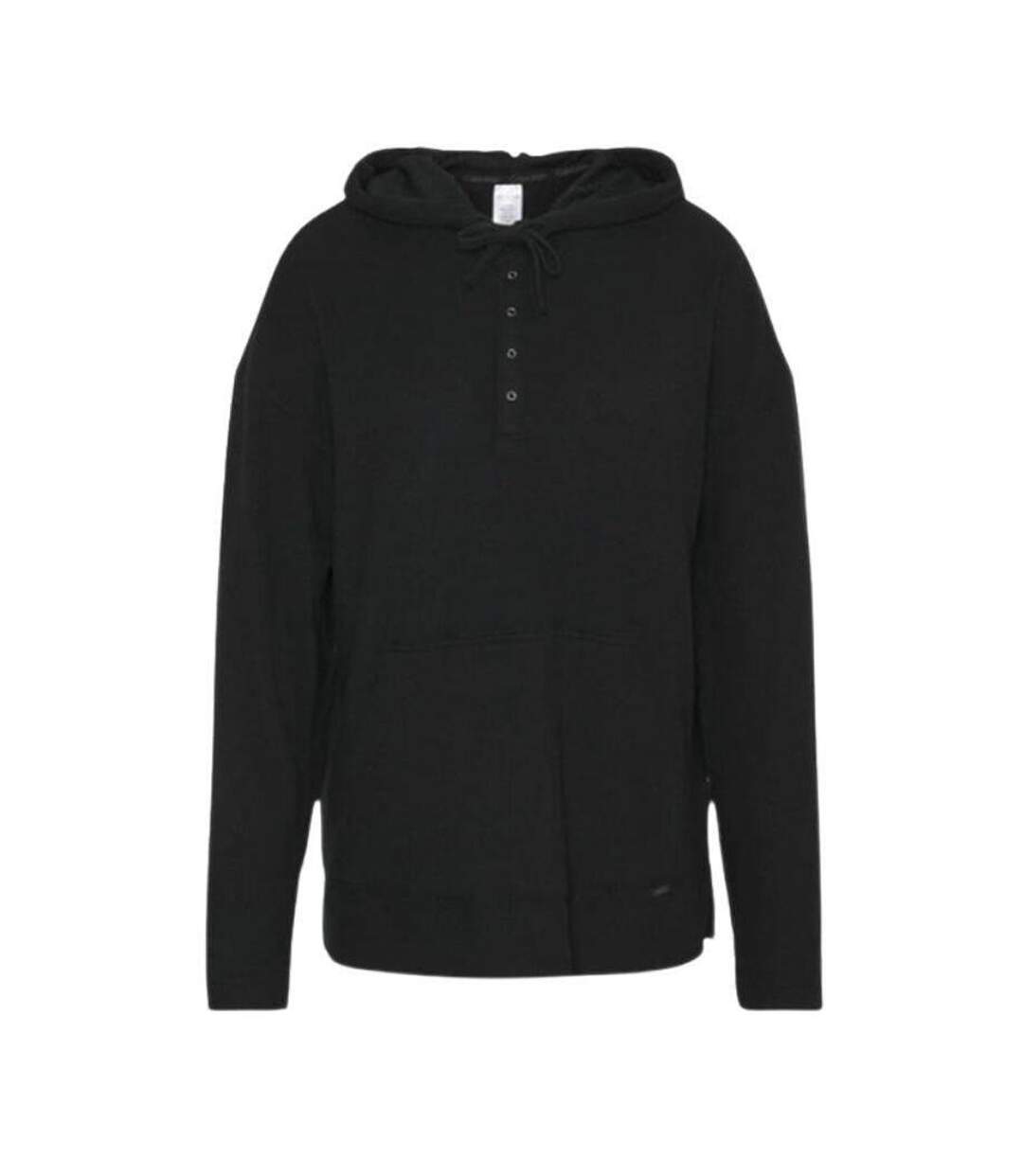 Sweat À Capuche Motif/style Uni Femme Noir Calvin Klein-1