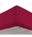Drap Housse en Coton Biolina 180x200cm Bordeaux-1