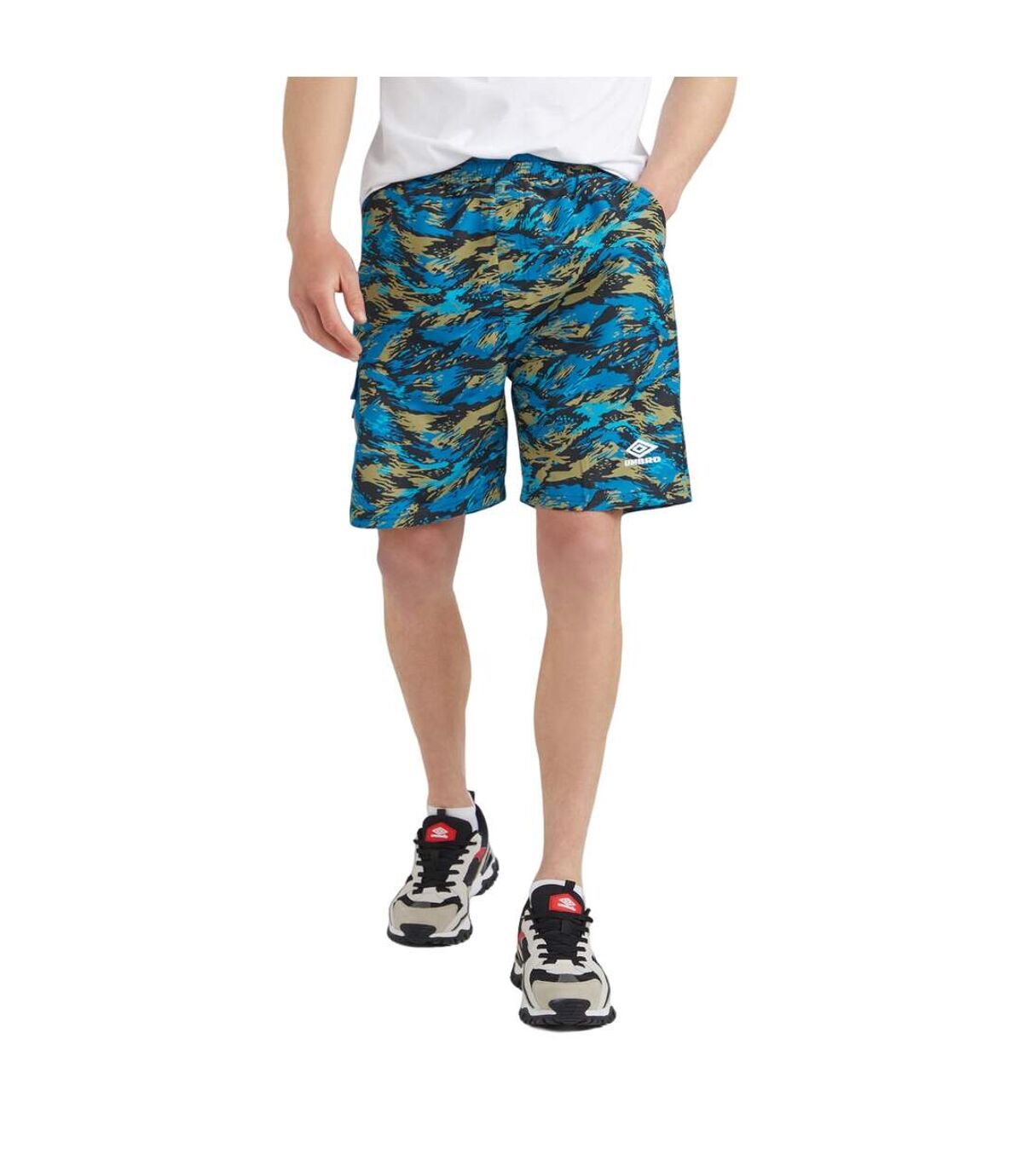 Umbro Mens Resort Beach Swim Shorts (Black/Scuba)