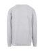 Mens Crew Neck Plain Sweatshirt Grey Build Your Brand-2