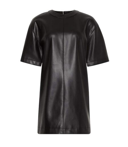 Womens/ladies Short-sleeved T-shirt Dress Black Calvin Klein