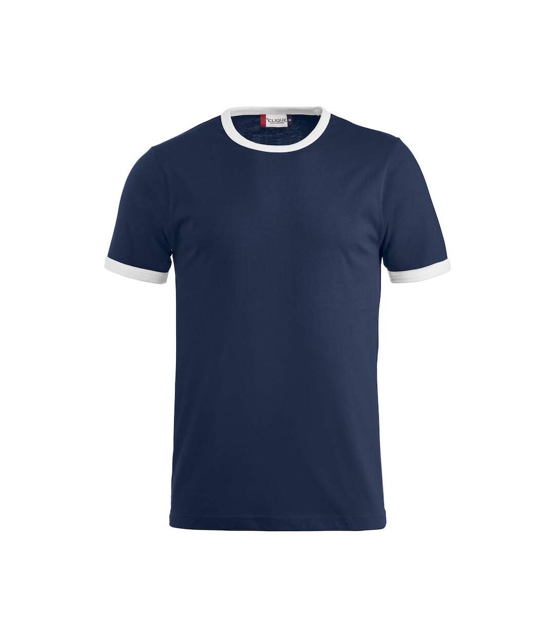T-shirt Nome Adulte Bleu Marine Blanc Clique-1