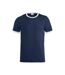 T-shirt Nome Adulte Bleu Marine Blanc Clique-1