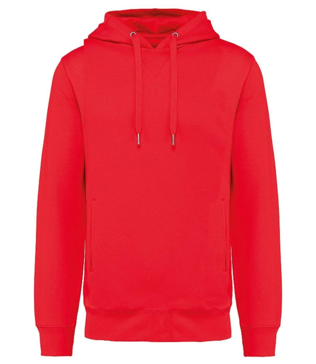 Sweat shirt à capuche coton bio - Mixte - K4009 - rouge