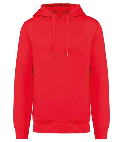 Sweat shirt à capuche coton bio - Mixte - K4009 - rouge
