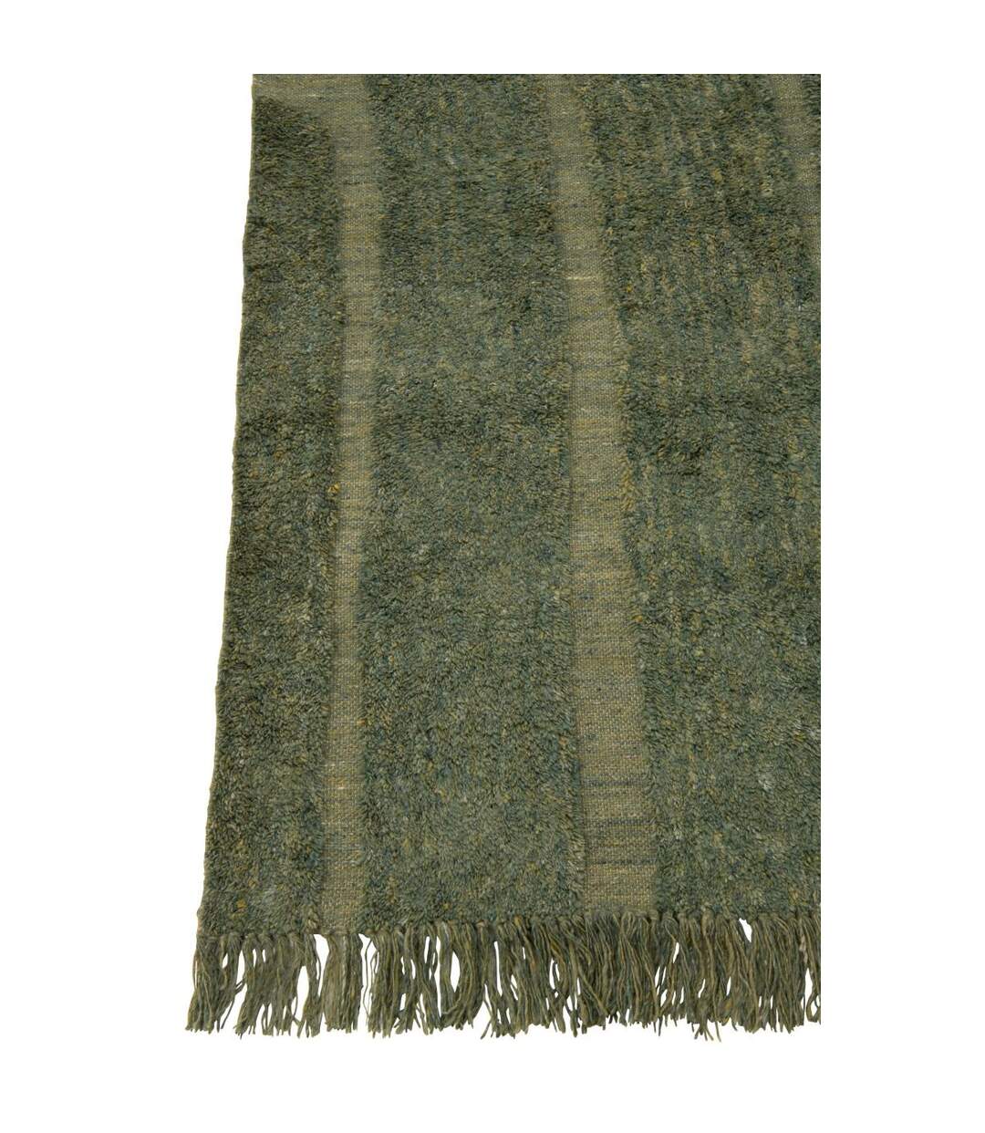 Tapis Déco en Laine Lignes Arrondies 200x300cm Kaki-2