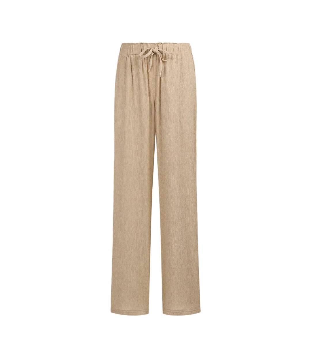 Pantalon beige femme teddy smith lynet-1