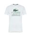 T-shirt Motif/style Imprimé Graphique Homme Blanc Lacoste-1