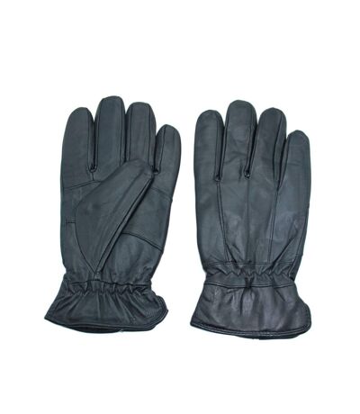 Gants en cuir Noir