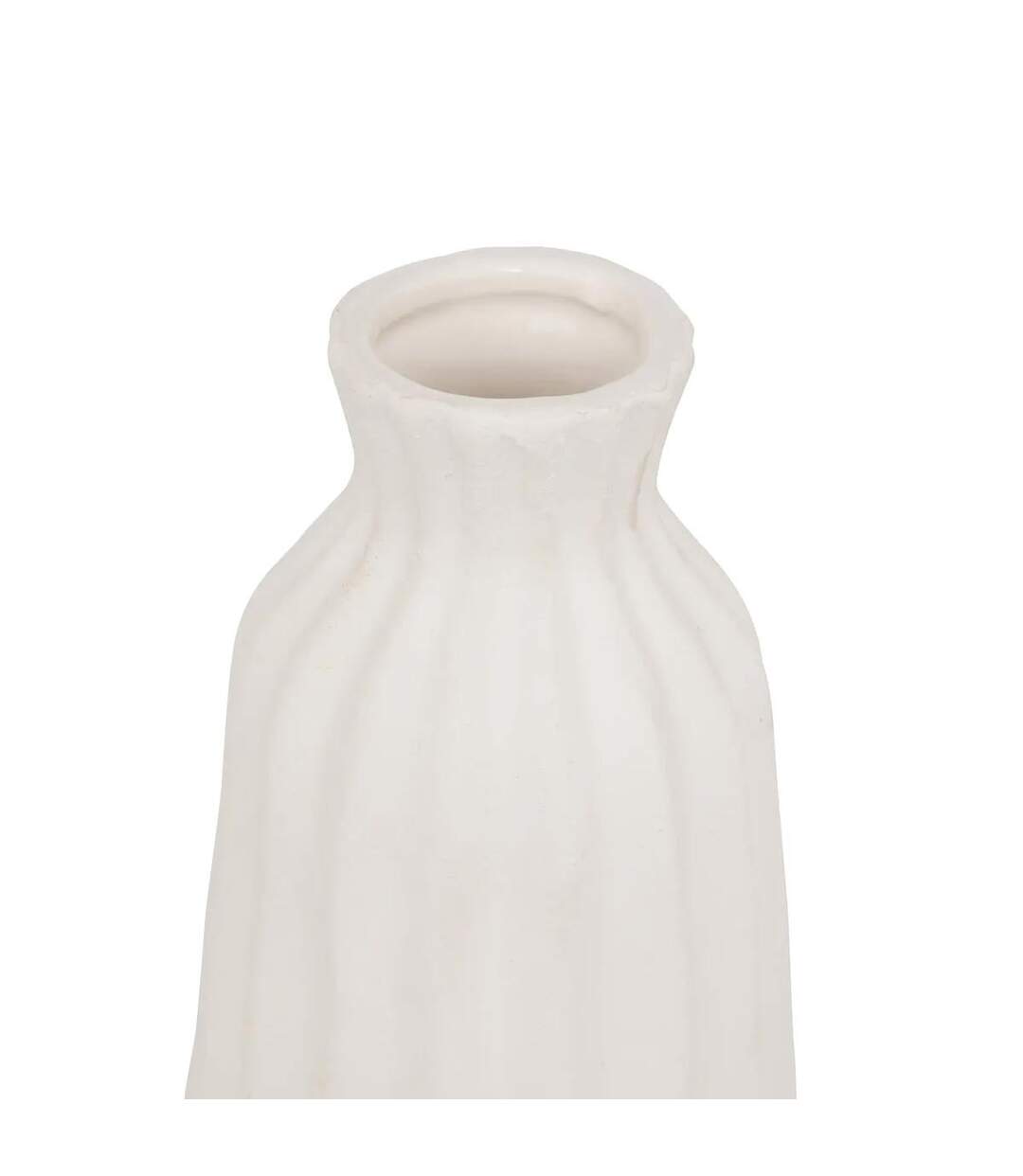 Vase Design en Céramique Fernan 30cm Blanc-2