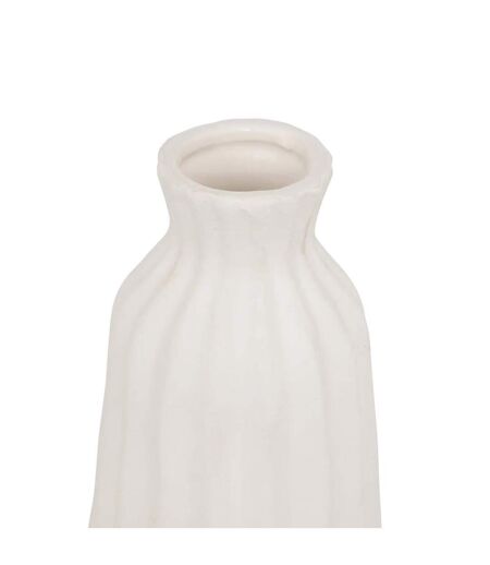 Vase Design en Céramique Fernan 30cm Blanc