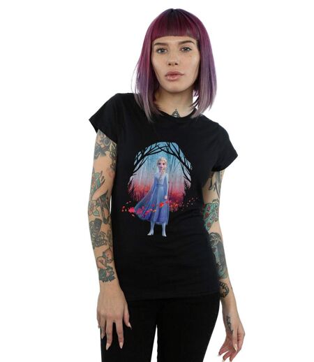 Disney Femme/Les femmes Frozen 2 Elsa Find The Way - T-shirt en coton (Noir) - UTBI21629