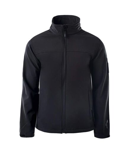 Mens deer soft shell jacket black MAGNUM